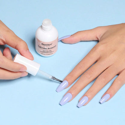 Beetles 20ml Nail Glue Remover With Cuticle Tool, Non-Acetone Gentle Formula For Press On Nails & False Nail Tips, Adhesive Remover – Not For UV Gel Glue