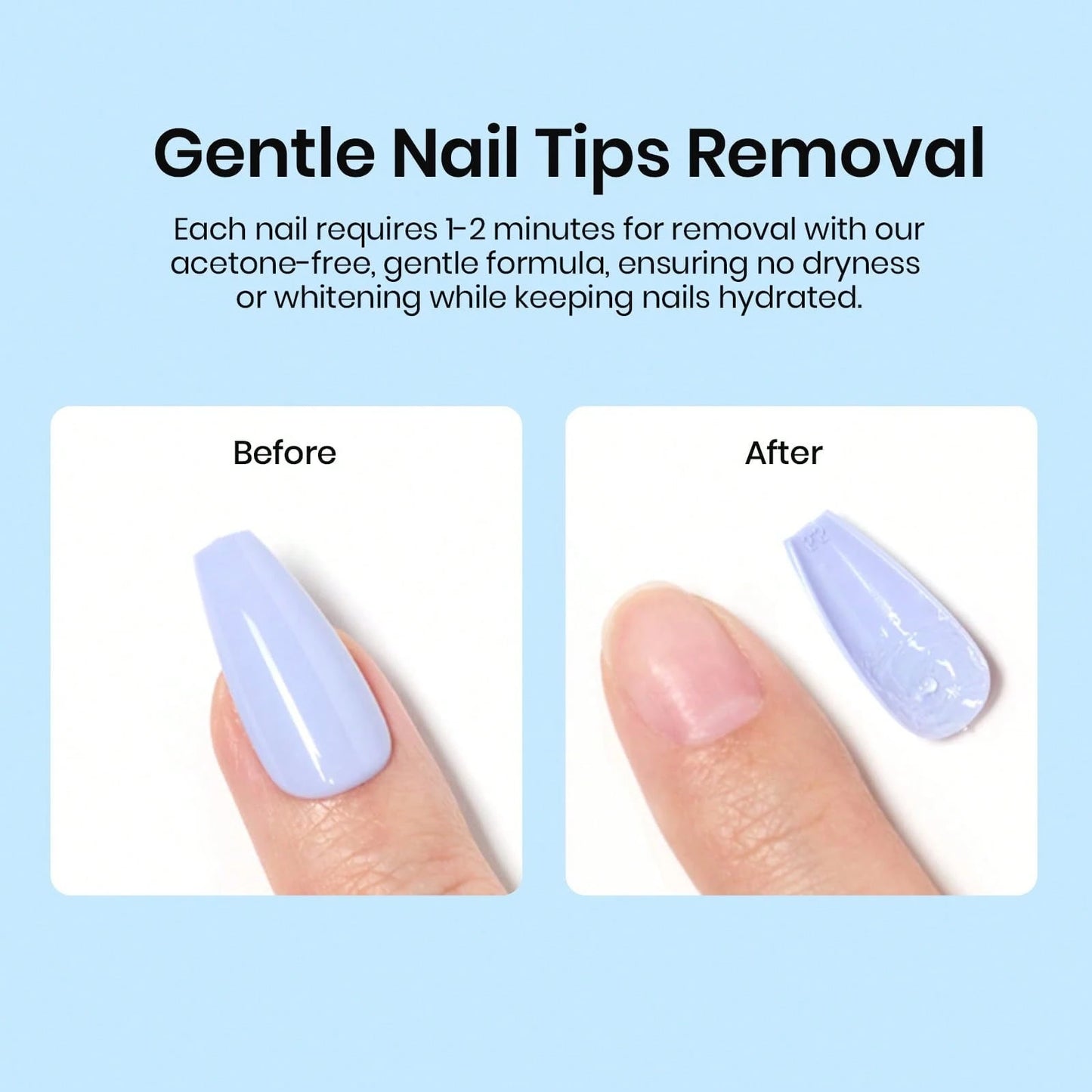 Beetles 20ml Nail Glue Remover With Cuticle Tool, Non-Acetone Gentle Formula For Press On Nails & False Nail Tips, Adhesive Remover – Not For UV Gel Glue