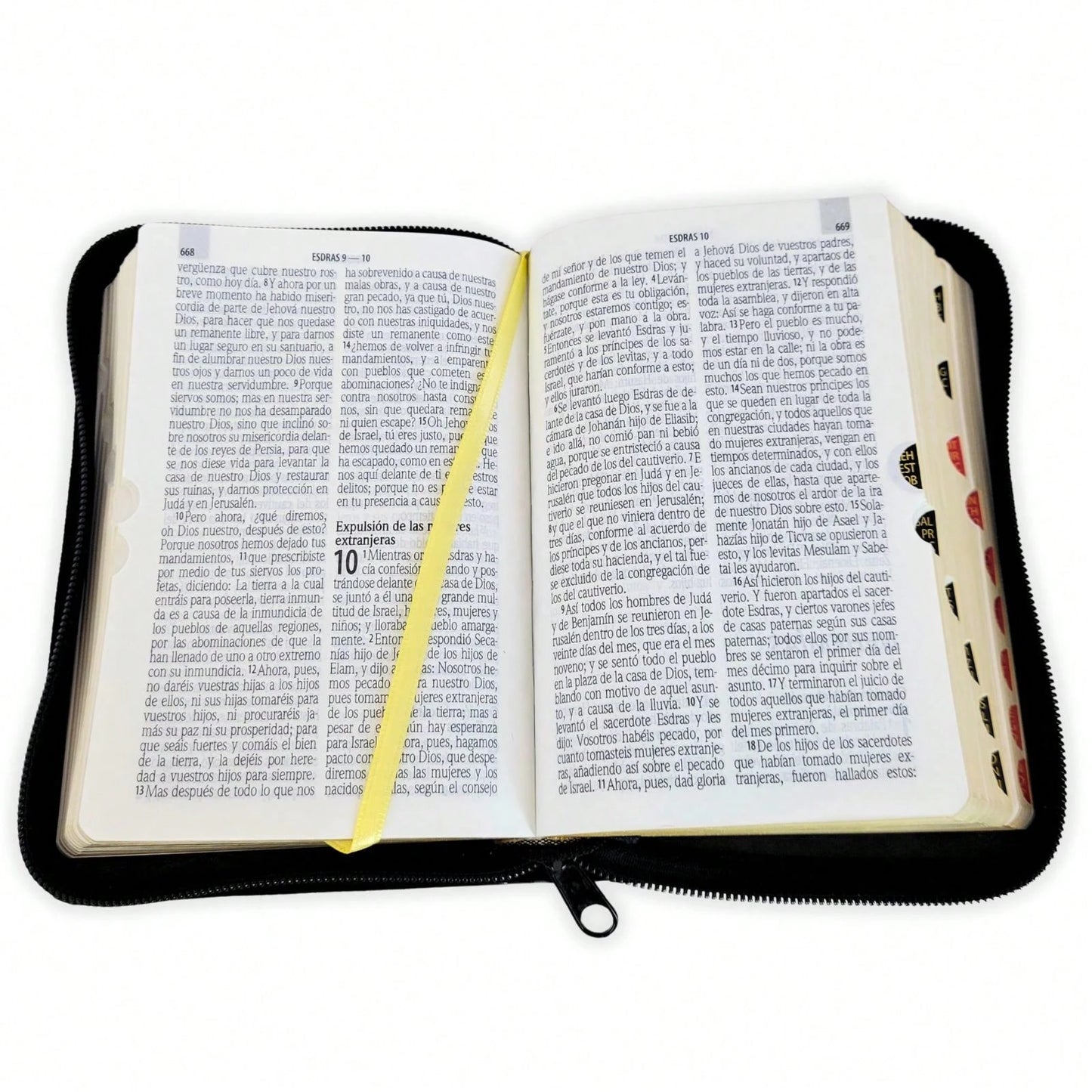 Biblia De Bolsillo Con Cierre RV1960 Imi. Piel Negro Con Indice