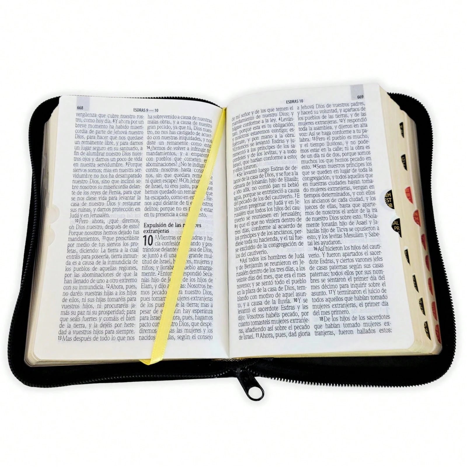 Biblia De Bolsillo Con Cierre RV1960 Imi. Piel Negro Con Indice