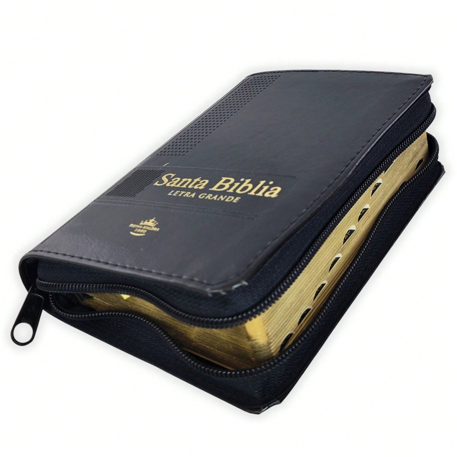 Biblia De Bolsillo Con Cierre RV1960 Imi. Piel Negro Con Indice