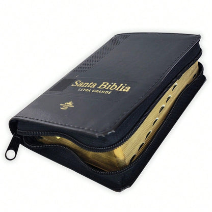 Biblia De Bolsillo Con Cierre RV1960 Imi. Piel Negro Con Indice