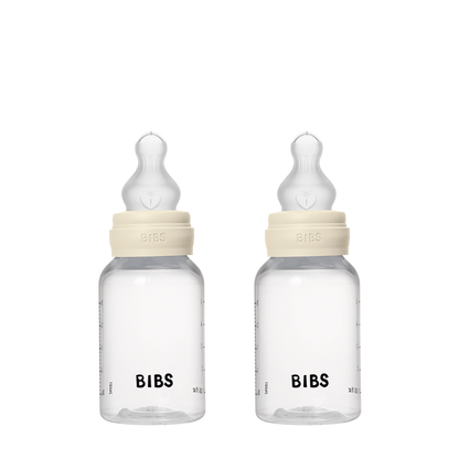 BIBS Baby BPA-Free Polypropylene Bottle Set 5oz. Silicone | 2 Pack