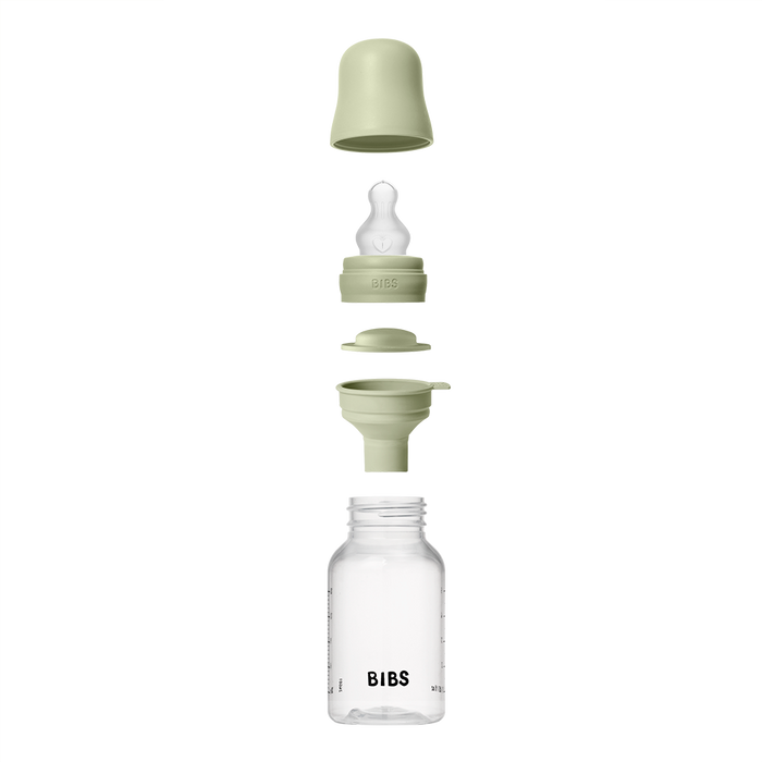 BIBS Baby BPA-Free Polypropylene Bottle Set 5oz. Silicone | 2 Pack