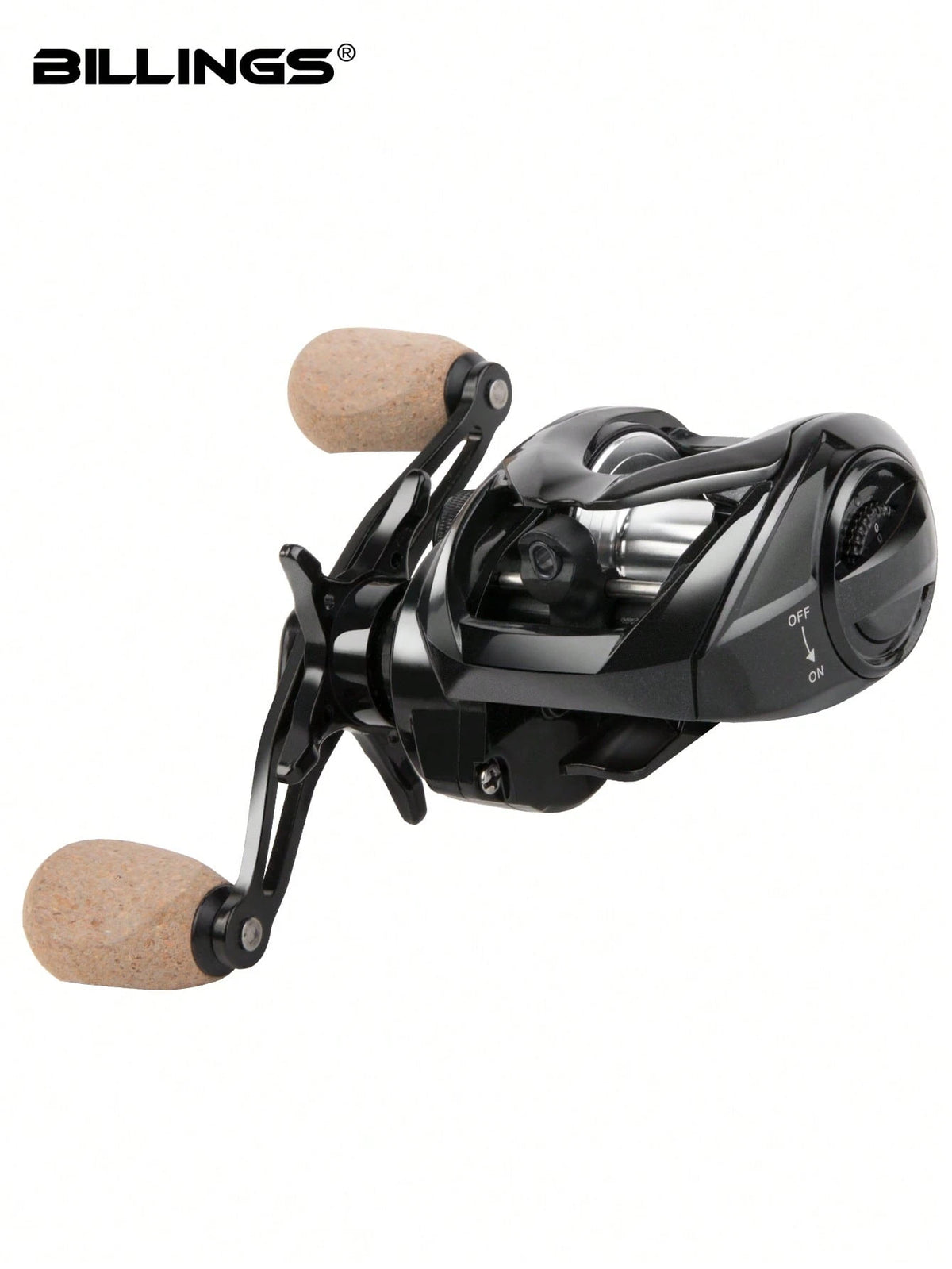 BILLINGS Baitcasting Reel,Baitcaster Fishing Reel For Drag Clicker,Max Drag 8KG,With Magnetic Brakes System,7.3:1 High-Speed Gear Ratio,Suitable Freshwater Saltwater Fishing Reel