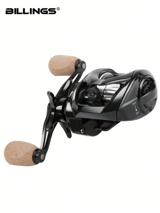 BILLINGS Baitcasting Reel,Baitcaster Fishing Reel For Drag Clicker,Max Drag 8KG,With Magnetic Brakes System,7.3:1 High-Speed Gear Ratio,Suitable Freshwater Saltwater Fishing Reel