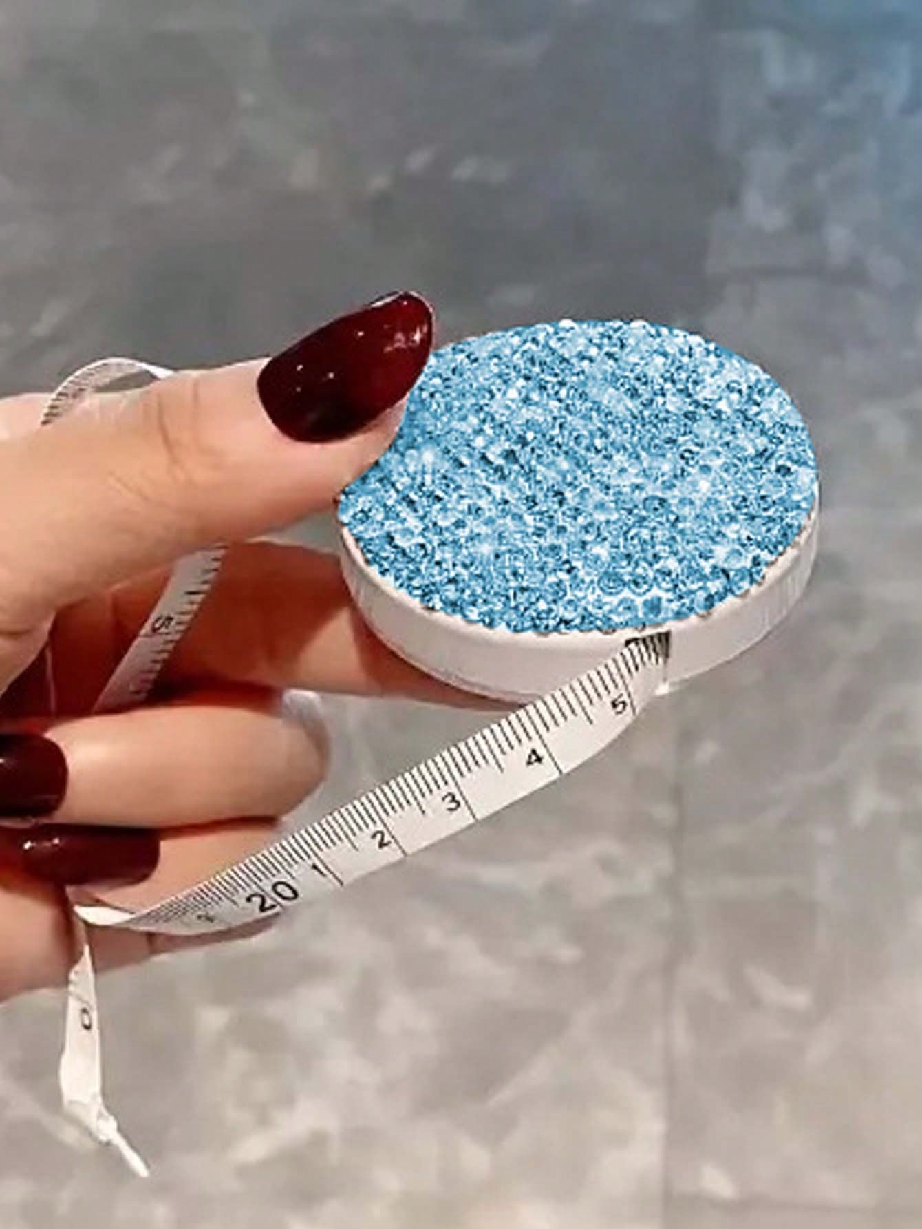 Bling Rhinestone Tape Measure,Mini Portable Tape Measure,Retractable Tape Measure,Portable Mini Measuring Tool For Daily Sewing Crafting, Ideal Birthday Gift, Ideal Gift For Sewing Lovers Craftsperson