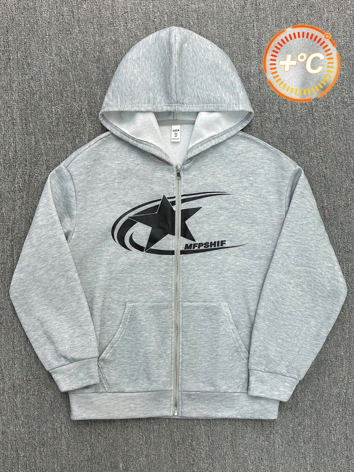 Bolty Teen Boys 1pc Casual Sports Street Comfortable Versatile Warm Super Cost-Effective Loose Casual Hooded Large Logo Geometric Patterns Mid Split Mouse Pocket Hooded Sweatshirt;AutumnWinter;F