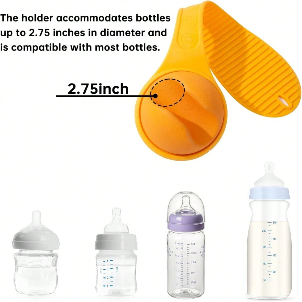 Bottle Holder, Hands-Free Bottle Holder, Specially Designed For Parents, With A Cape-Like Design To Prevent Slippage, And Fits Most Bottle Sizes.