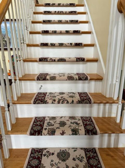 Dynamic Stair Runner Brilliant Beige Stair Runner 7226-191 - 26 and 33 Inch Sold By the Foot