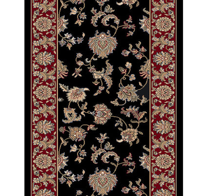 Dynamic Stair Runner Brilliant Black Stair Runner 7226-090 - 26 and 33 Inch Sold By the Foot