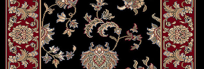 Dynamic Stair Runner Brilliant Black Stair Runner 7226-090 - 26 and 33 Inch Sold By the Foot