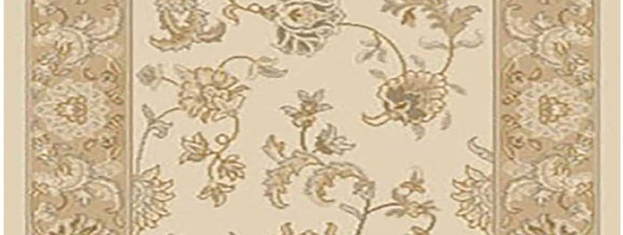 Dynamic Stair Runner Brilliant Ivory Runner 7226-121 - 26 and 33 Inch Sold By the Foot