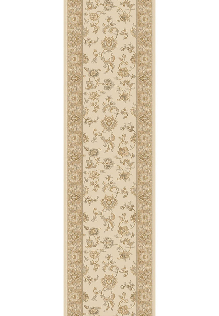Dynamic Stair Runner Brilliant Ivory Runner 7226-121 - 26 and 33 Inch Sold By the Foot