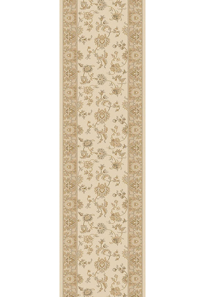 Dynamic Stair Runner Brilliant Ivory Runner 7226-121 - 26 and 33 Inch Sold By the Foot