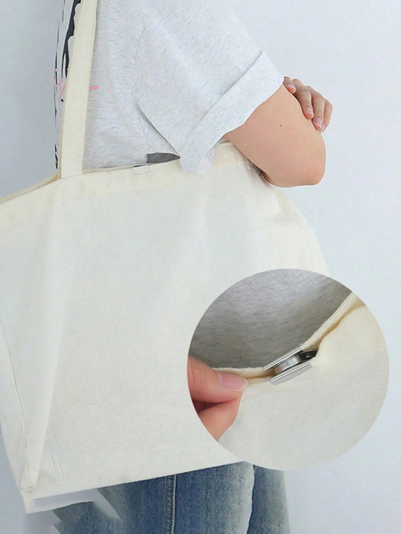 Canvas Bag Wallet Magnetic Alloy Buckle Edge, 20*7mm, 4 Colors Available, Seamless Magnetic Buckle, DIY Craft Accessories, Bag Snap Button Accessories, Faux Leather Bag Snap Hidden Button, No-Sew Butt