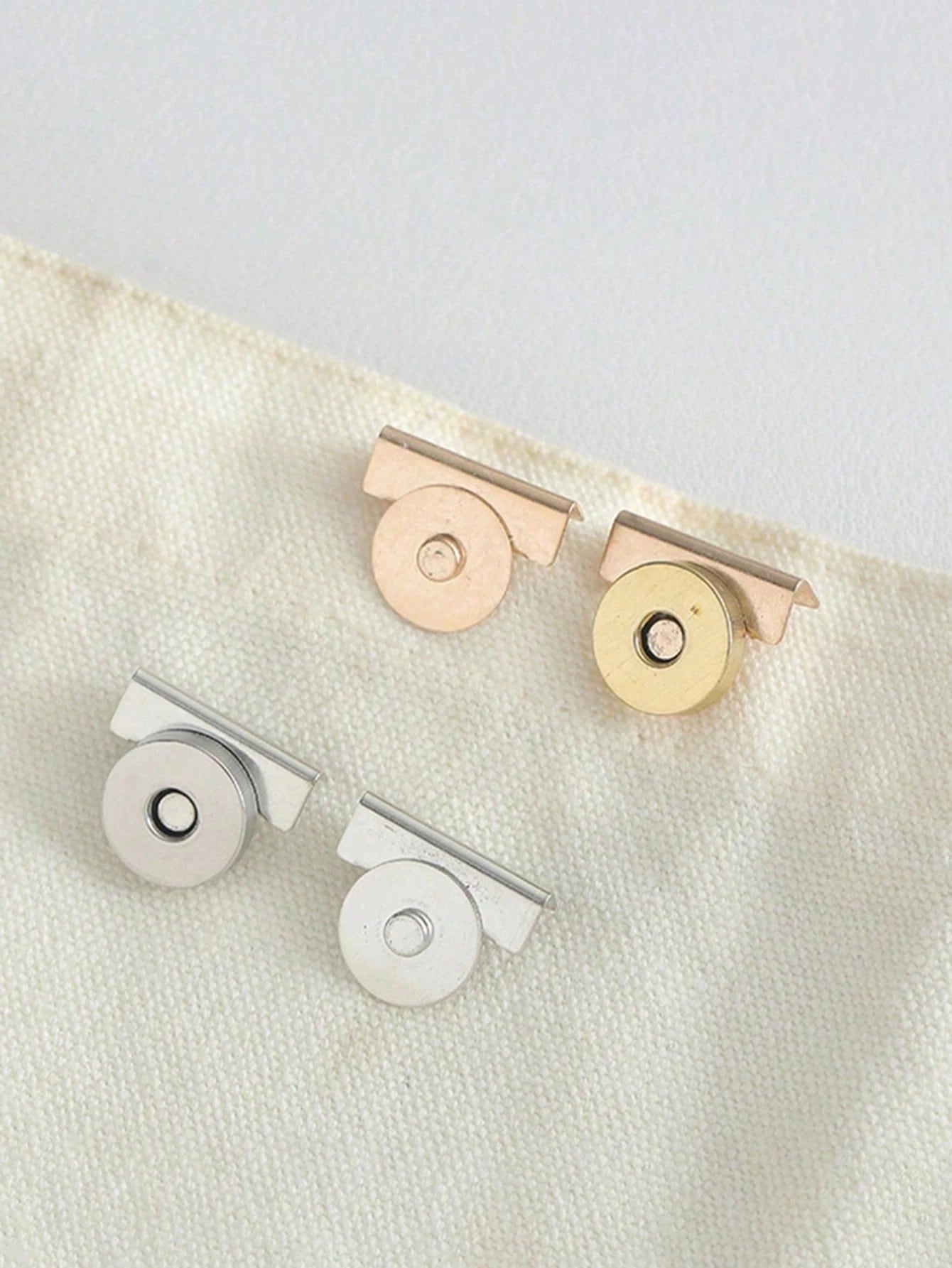 Canvas Bag Wallet Magnetic Alloy Buckle Edge, 20*7mm, 4 Colors Available, Seamless Magnetic Buckle, DIY Craft Accessories, Bag Snap Button Accessories, Faux Leather Bag Snap Hidden Button, No-Sew Butt