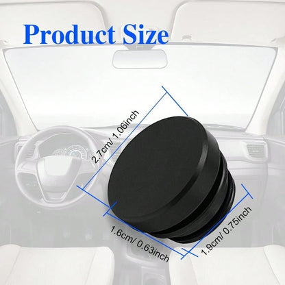 Car Cigarette Lighter Plug Cover, Aluminum Cigarette Lighter Socket Cover Cap, Universal Waterproof Dustproof Plug Cover Fit For Car Power Port Outlet With Standard 12 Volt Power Source (Black)