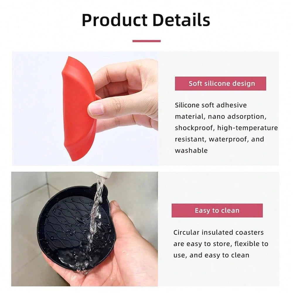 Car Cup Holder Coasters, Universal Silicone Non-Slip Insert Cup Coasters, Soft Wave Pattern Cup Holders, Car Interior Accessories For S