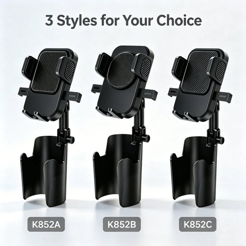 Car Cup Holder Phone Mount, Adjustable 360 Rotation Cell Phone Bracket, Universal Car Smartphone Holder For Vehicle Cup Slot