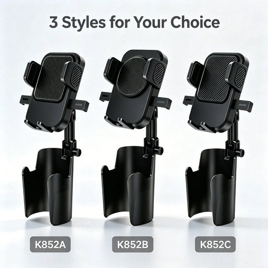 Car Cup Holder Phone Mount, Adjustable 360 Rotation Cell Phone Bracket, Universal Car Smartphone Holder For Vehicle Cup Slot