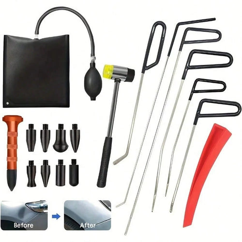 Car Dent Repair Tool Set: Efficient Car Dent Repair Crowbar Set- Professional Body Restoration Tool, Easy To Eliminate Dents, Restore As New