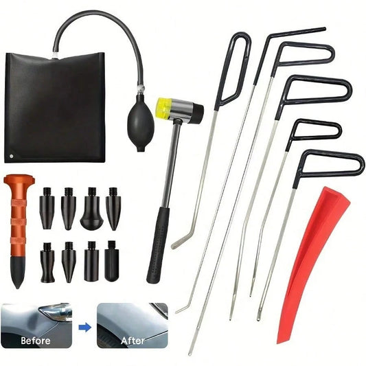 Car Dent Repair Tool Set: Efficient Car Dent Repair Crowbar Set- Professional Body Restoration Tool, Easy To Eliminate Dents, Restore As New
