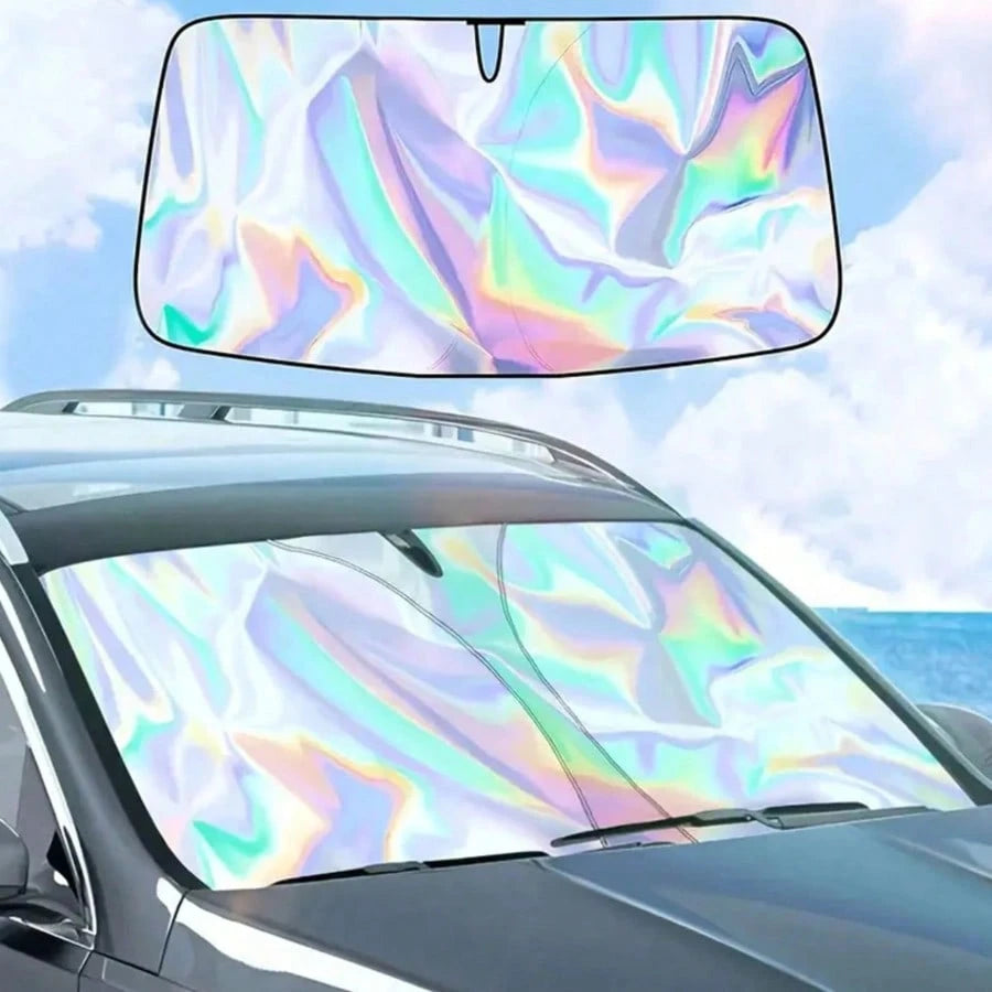 Car Front Windshield Sun Shade, Summer Heat Insulation Sunshade, Foldable Front Window Sunshade, UV Protection, Car Interior Cooling, Suitable For Most Car Models