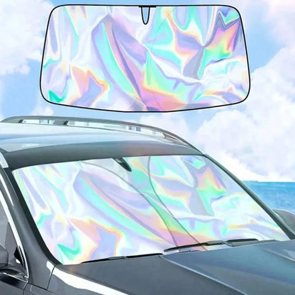 Car Front Windshield Sun Shade, Summer Heat Insulation Sunshade, Foldable Front Window Sunshade, UV Protection, Car Interior Cooling, Suitable For Most Car Models