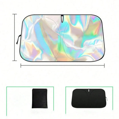Car Front Windshield Sun Shade, Summer Heat Insulation Sunshade, Foldable Front Window Sunshade, UV Protection, Car Interior Cooling, Suitable For Most Car Models