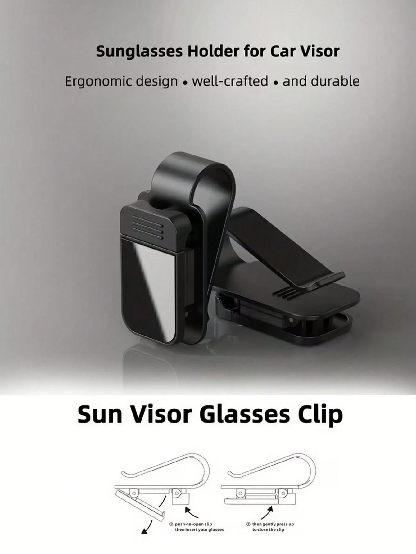 Car Glasses Clip, Car Sun Visor Storage Clip, Custom Glasses Frame, Hanging Glasses Clip For Car Interior