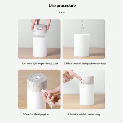 Car Humidifier Aromatherapy Essential Oil Diffuser USB Mist Mini Portable For Car Home Office Bedroom, 300ML