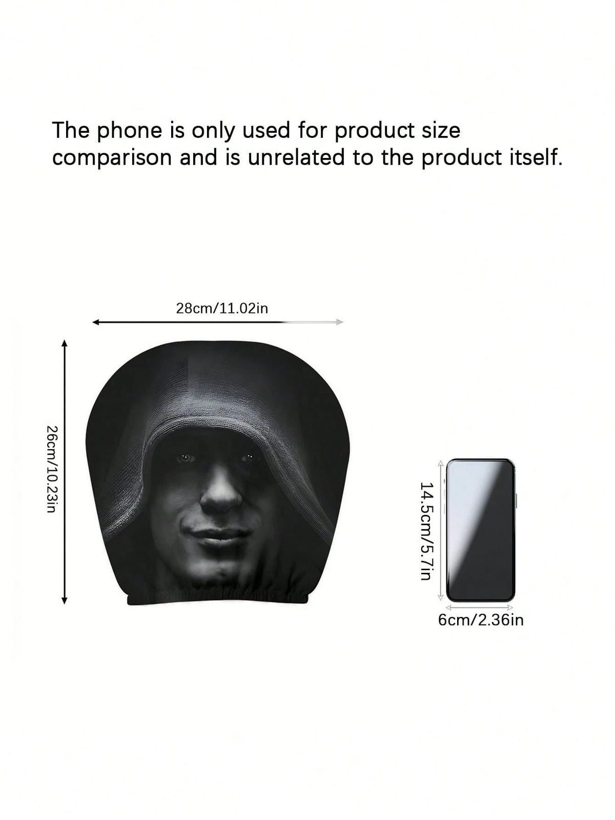 Car Interior Face Pattern Design Backrest Cover