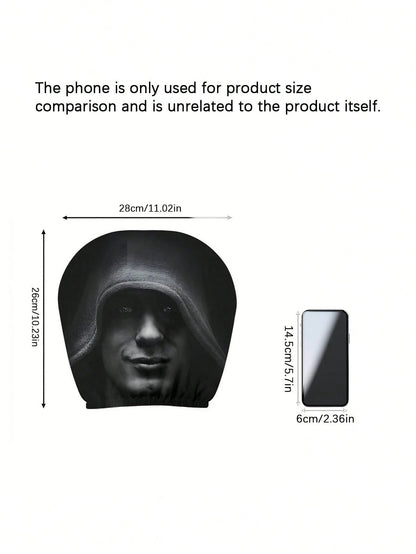 Car Interior Face Pattern Design Backrest Cover