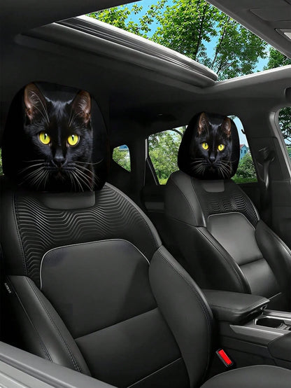 Car Interior Face Pattern Design Backrest Cover