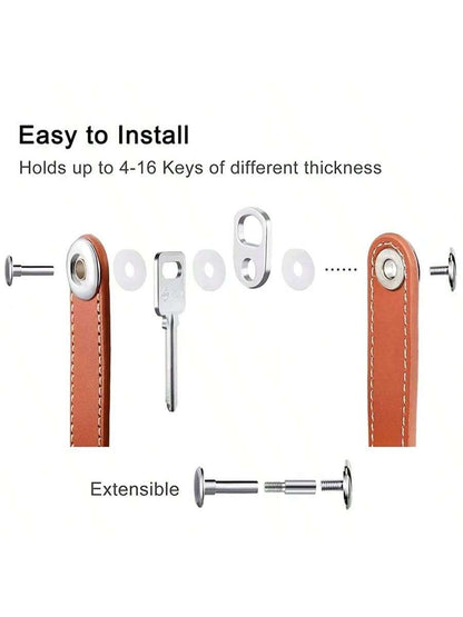 Car Key Pouch Bag Case Wallet Holder Chain Key Wallet Ring Collector Housekeeper Pocket Key Organizer Smart Keychain