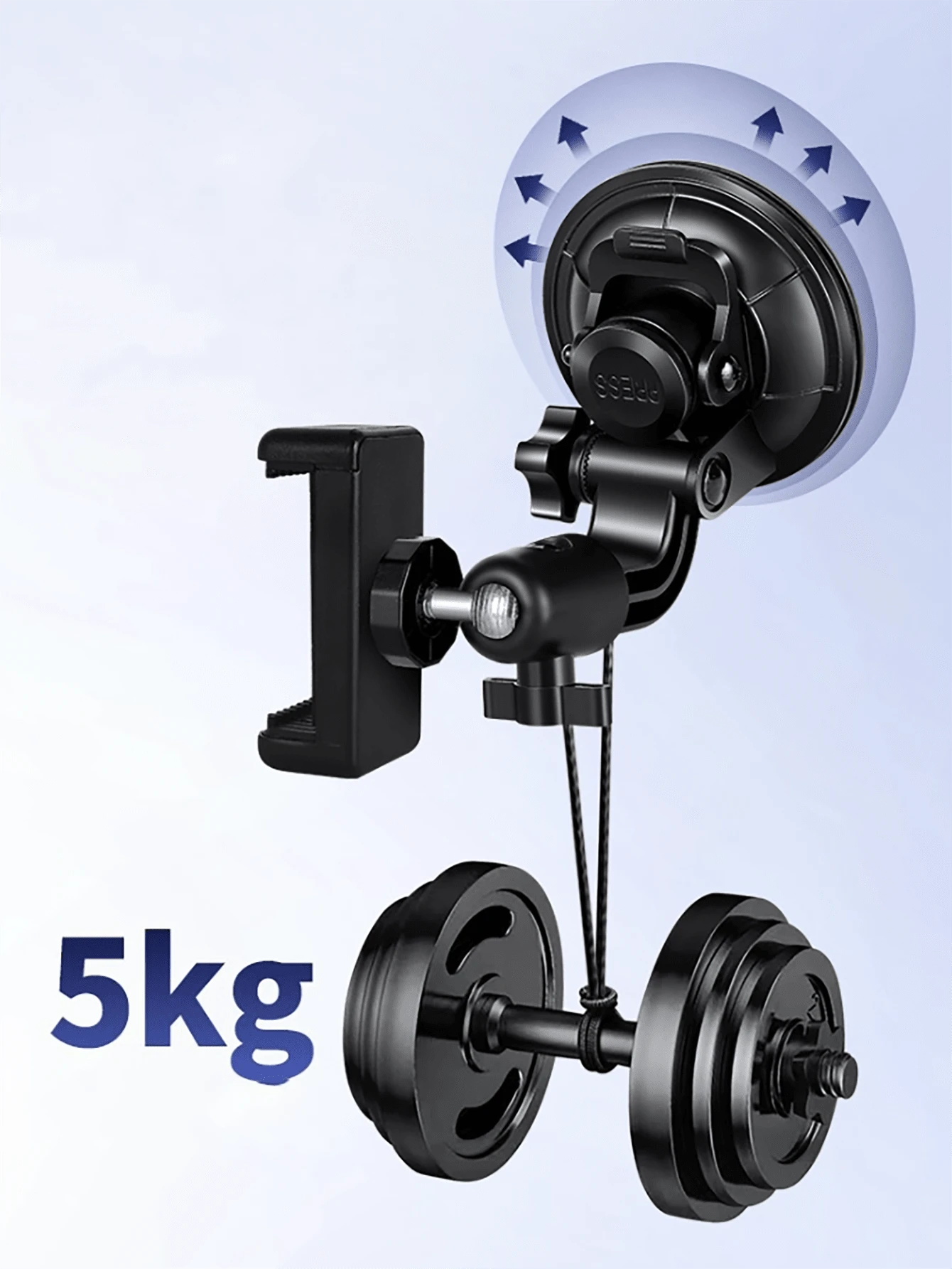 Car Mobile Phone Shooting Bracket Mobile Phone Car Navigation Bracket Suction Cup Car Selfie Live Video Fixed Bracket