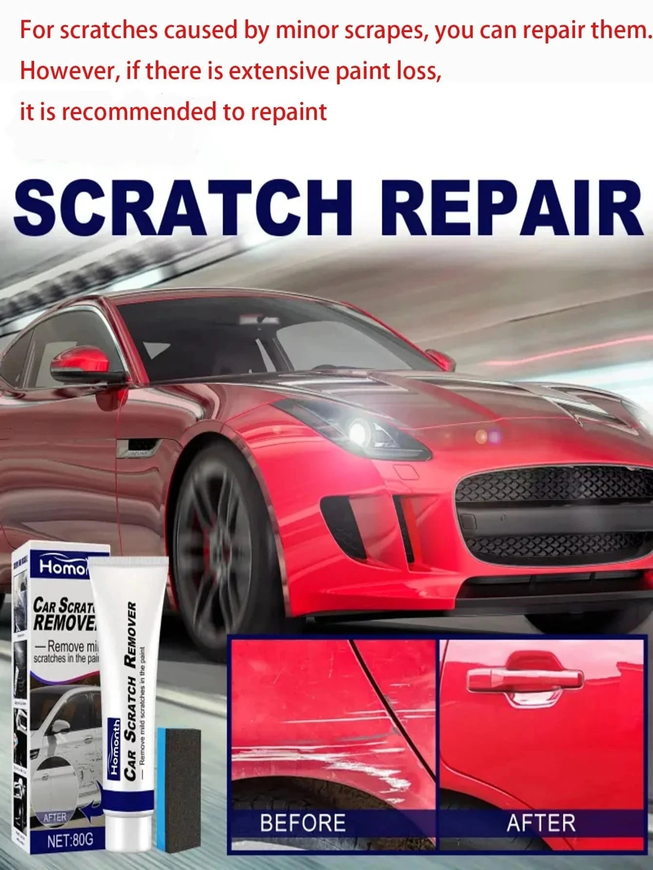 Car Scratch Repair Cream, Scratch Remover, Automotive Abrasive Polishing Paint Care Products