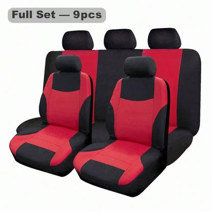 Car Seat Covers 5-Seater Full Coverage Fabric Seat Covers Protective Seat Covers Universal Fit For Most Car Models All-Season