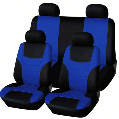 Car Seat Covers 5-Seater Full Coverage Fabric Seat Covers Protective Seat Covers Universal Fit For Most Car Models All-Season