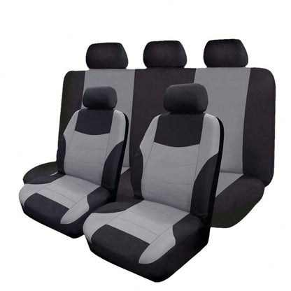 Car Seat Covers 5-Seater Full Coverage Fabric Seat Covers Protective Seat Covers Universal Fit For Most Car Models All-Season