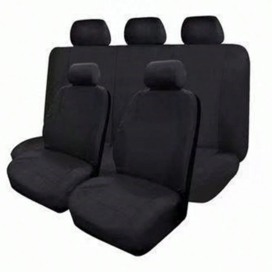 Car Seat Covers 5-Seater Full Coverage Fabric Seat Covers Protective Seat Covers Universal Fit For Most Car Models All-Season