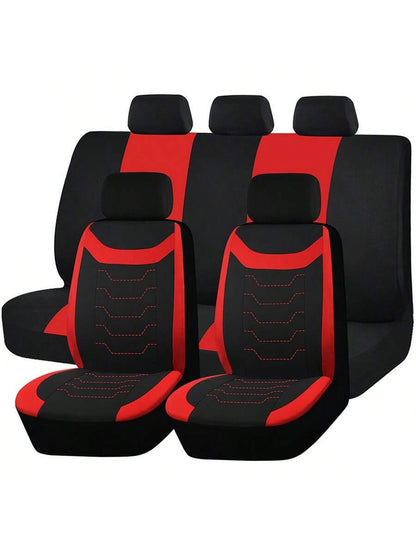 Car Seat Covers 9pcs Set Fashion Design Universal Fit For Car Truck SUV Airbag Auto Accessories Decoration For Women,Car Seat Cover Full Set