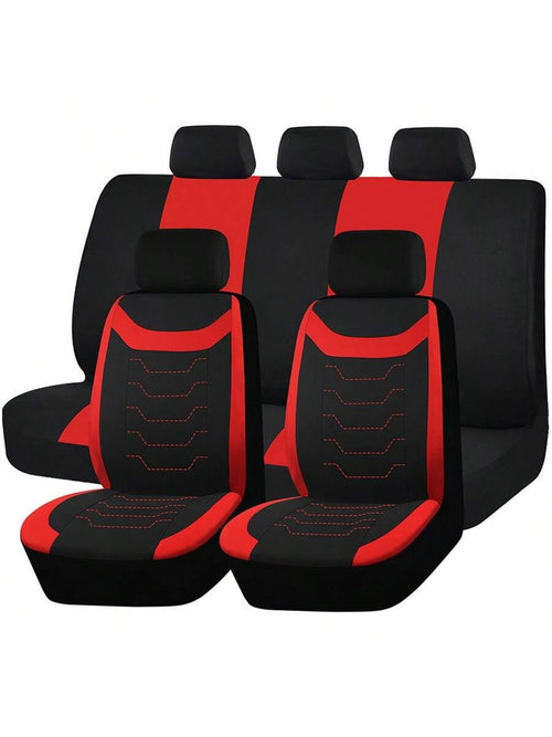 Car Seat Covers 9pcs Set Fashion Design Universal Fit For Car Truck SUV Airbag Auto Accessories Decoration For Women,Car Seat Cover Full Set