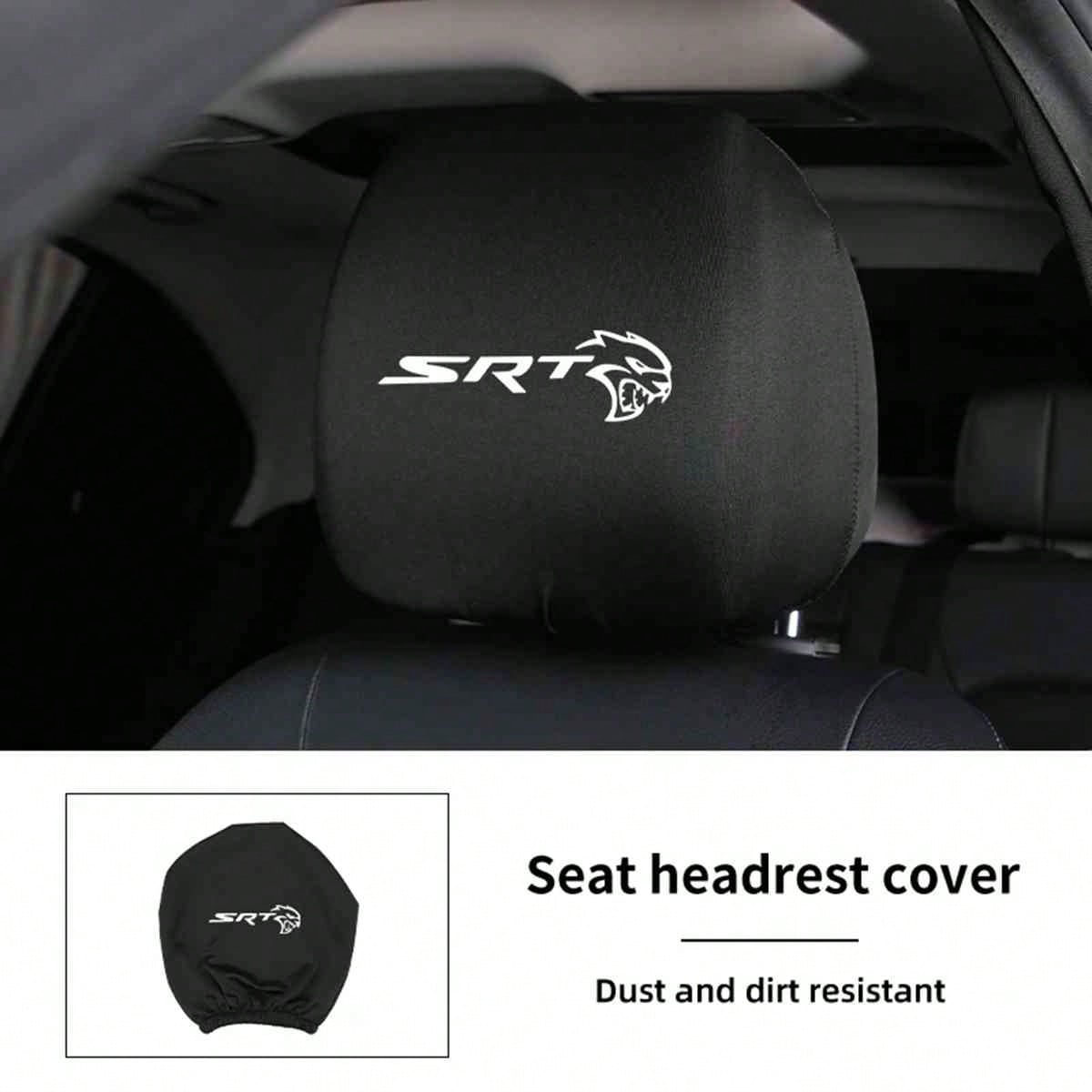 Car Seat Headrest Cover Anti-Dirty Elastic Protective Covers For Dodge SRT Journey Charger Challenger Caliber Nitro Durango