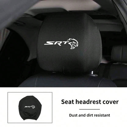 Car Seat Headrest Cover Anti-Dirty Elastic Protective Covers For Dodge SRT Journey Charger Challenger Caliber Nitro Durango