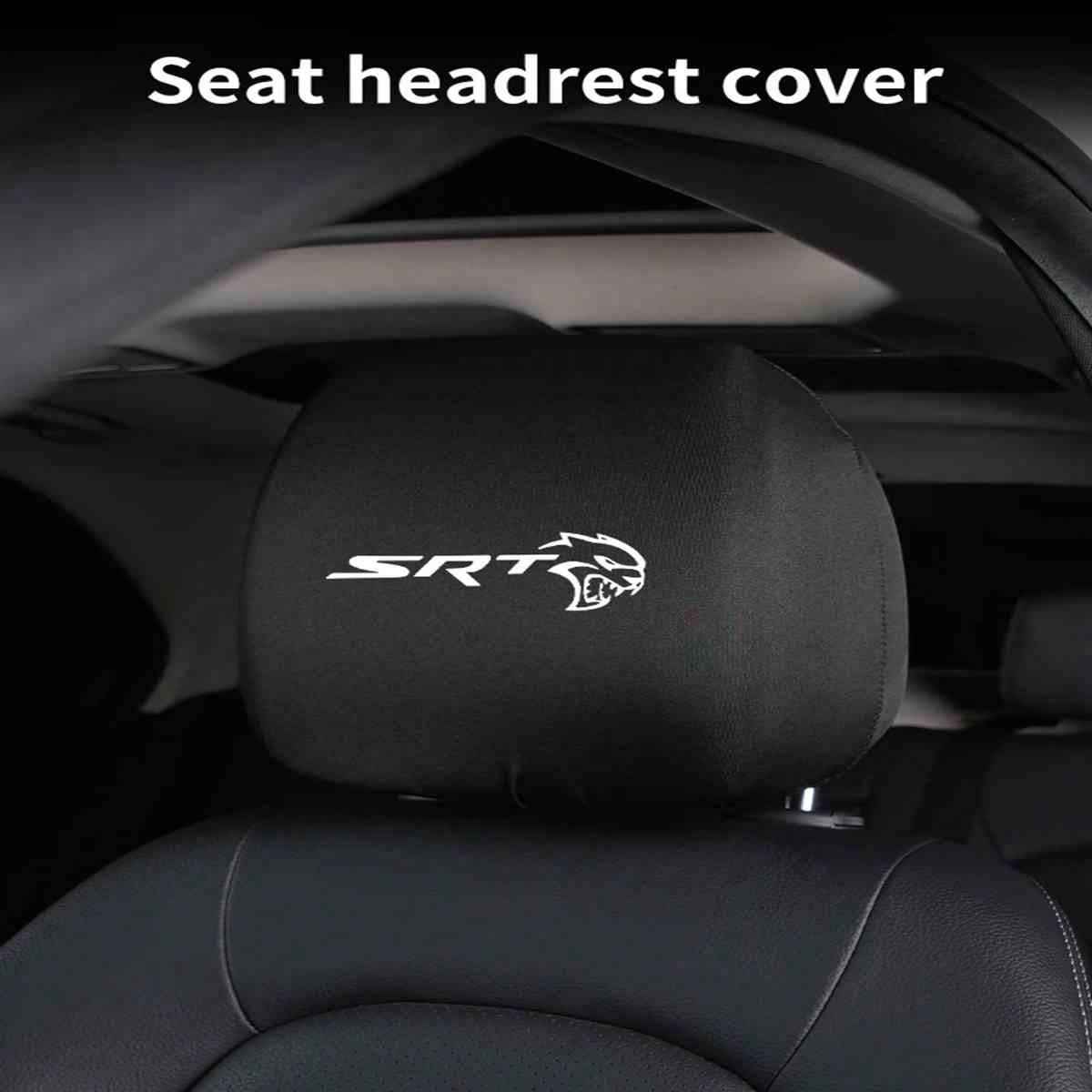Car Seat Headrest Cover Anti-Dirty Elastic Protective Covers For Dodge SRT Journey Charger Challenger Caliber Nitro Durango