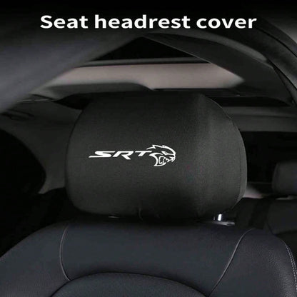 Car Seat Headrest Cover Anti-Dirty Elastic Protective Covers For Dodge SRT Journey Charger Challenger Caliber Nitro Durango