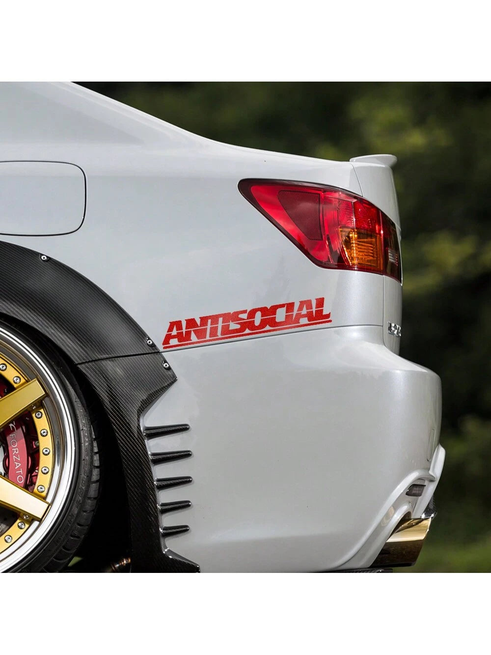 Car Sticker Antisocial Letter Windshield Creative Reflective Vinyl Decals Window Moto Styling Decor Motorcycle Auto Accessories
