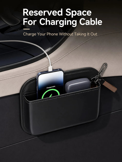Car Storage Bag, Adhesive Front And Passenger Seat Center Console Storage Box, Vehicle Multi-Functional Seat Gap Storage Bag, Vehicle Storage, Tidy Car Interior Space, Car Storage Organizer